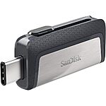 128GB SanDisk Ultra Dual Drive USB 3.1 Type-C Flash Drive $10.20