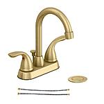 Home Depot Glacier Bay 4&quot; Centerset Sink Faucets (Matte Gold, Brushed Nickel, Chrome) from $22.30 + Free Shipping