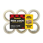 6-Rolls Scotch Box Lock Packaging Tape (1.88&quot; x 54.6 yds) $26.35 + Free Shipping w/ Prime or on $35+