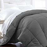 Prime Members: 3-Piece Beckham Hotel Collection Microfiber Duvet Cover Set (Gray, Full/Queen) $7 &amp; More + Free Shipping