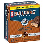 12-Pack 2.4-Oz CLIF Builders Protein Bars (Chocolate Peanut Butter) $10.35 w/ Subscribe &amp; Save