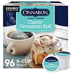 96-Count Keurig K-Cup Coffee Pods (Cinnabon, Krispy Kreme, Cafe Bustelo & More) $27 or less + Free Shipping