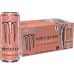 15-Pack 16-Oz Monster Energy Sugar Free Energy Drink (Ultra Peachy Keen) $16.60 w/ S&amp;S + Free Shipping w/ Prime or on $35+