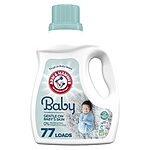 100.5-Oz Arm &amp; Hammer Baby Hypoallergenic Liquid Laundry Detergent (77 Loads) $6.15 w/ S&amp;S + Free Shipping w/ Prime or on $35+