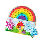 9-Piece Melissa &amp; Doug Blue's Clues &amp; You! Wooden Rainbow Stacking Puzzle $9.95 + Free Shipping w/ Prime or on $35+