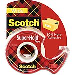 Scotch Super-Hold Wide Invisible Tape (1.5&quot; x 18 yds.) $2.65 + Free Shipping