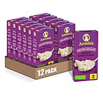 12-Pack 6-Oz Annie's Macaroni & Cheese (White Cheddar or Aged Cheddar) $11.35 w/ Subscribe &amp; Save