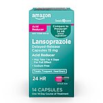 14-Count Amazon Basic Care Lansoprazole Delayed Release Heartburn Capsules (15 mg) $2.85 w/ S&amp;S + Free Shipping w/ Prime or on $35+