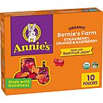 10-Pouches Annie's Organic Bernie's Farm Fruit Flavored Snacks $3.37 w/ S&amp;S + Free Shipping w/ Prime or on $35+