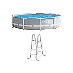 Intex 10' x 10' x 30&quot; Metal Frame Round Above-Ground Pool with Filter Pump &amp; Pool Ladder Bundle $179 at Lowe's w/ Free Store Pickup