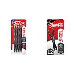 SHARPIE S-Gel Pens, Medium Point (0.7mm) Bundle: 12 Black Ink &amp; 4 Blue Ink $11.25 + Free S&amp;H w/ Prime or $35+