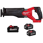 Milwaukee M18 FUEL GEN-2 18V Lithium-Ion Brushless Cordless SAWZALL Reciprocating Saw w/(3) High Output Batteries $299 + Free Shipping