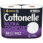 Walgreens: 4-Count Mega Rolls Cottonelle Toilet Paper (Ultra Comfort or Ultra Clean) $2.63 each + Free Store Pickup ($10 Min.)