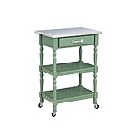 Boraam Carolina Green Kitchen Cart w/Stainless Steel Top (Equestrian Green) $77.94 &amp; More + Free Shipping