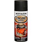 12-Oz Rust Oleum Engine Enamel Spray Paint (Low Gloss Black) $3.60