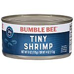 6-Oz Bumble Bee Tiny Wild Caught Shrimp $2.08 w/ S&amp;S + Free Shipping w/ Prime or on $35+