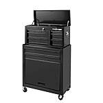 24&quot; Frontier 5-Drawer Rolling Tool Chest and Cabinet Combo (Steel, Black) $149 + Free Shipping