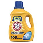 105-Oz Arm &amp; Hammer Clean Burst Liquid Laundry Detergent (105 Loads) $6.70 w/ S&amp;S + Free Shipping w/ Prime or on $35+