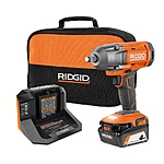 RIDGID 18V Cordless 1/2&quot; Impact Wrench Kit with 4.0 Ah Battery and Charger $129 + Free Shipping