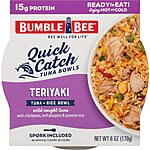 6-Pack 6-Oz Bumble Bee Quick Catch Teriyaki Tuna &amp; Rice Bowl $10.75 w/ S&amp;S + Fre S&amp;H w/ Prime or $35+