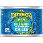 12-Pack 4-Oz Ortega Fire Roasted Diced Green Chilis (Mild) $9.50 w/ S&amp;S + Free S&amp;H w/ Prime or orders $35+