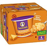 32-Count 2.01-Oz Annie's Real Aged Cheddar Microwave Mac & Cheese Cups $22.95 w/ Subscribe &amp; Save + Free S&amp;H