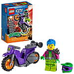 14-Piece LEGO City Stuntz Wheelie Stunt Bike Building Set $3.60