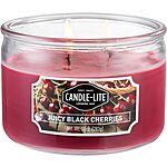 10-Oz. Candle-lite Scented 3-Wick Aromatherapy Candle (Juicy Black Cherries or Fresh Lavender Breeze) $3.80 w/ S&amp;S + Free Shipping w/ Prime or on $35+