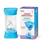 hand2mind Blue Jumbo Hourglass Sand Timer w/ Rubber End Caps (1 Minute) $3.85  + Free S&amp;H w/ Walmart+ or $35+