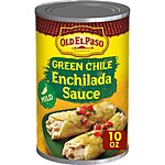 10-Oz Old El Paso Mild Green Chile Enchilada Sauce $1.35 w/ S&amp;S + Free Shipping w/ Prime or on $35+