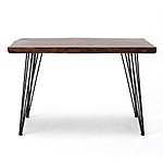 48" Noble House Rectangular Natural Writing Desk (Firwood Top w/ Iron Legs) $57.35 + Free Shipping