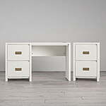 Little Seeds Monarch Hill Haven Desk &amp; Nightstand Bundle (White) $100 + Free Shipping
