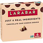 6-Count Larabar Gluten Free Vegan Fruit Nut Bars (Chocolate Chip Cookie Dough) $3.80 w/ S&amp;S &amp; More + Free Shipping w/ Prime or on $35+