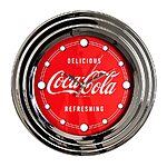Coca-Cola Delicious &amp; Refreshing Vintage Chrome Clock $16.30 at Lowe's w/ Free Store Pickup