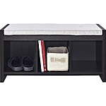 Ameriwood Home Collingwood Entryway Storage Bench with Cushion (Espresso) $56.35 + Free Shipping
