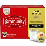 36-Count Community Coffee Café Special K-Cup Pods (Medium-Dark) $8.30 w/ S&amp;S + Free Shipping w/ Prime or on $35+