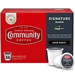 36-Count Community Coffee Signature Blend K-Cup Coffee Pods (Dark Roast) $8.30 w/ S&amp;S + Free Shipping w/ Prime or on $35+