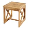 18&quot; Hampton Bay Natural Brown Outdoor Side Table $42 + Free Shipping