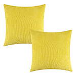 2-Pack 18&quot; x 18&quot; Mainstays Corduroy Pillow Cover (Mustard) $2.15  + Free S&amp;H w/ Walmart+ or $35+