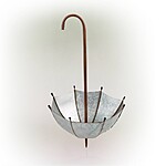 10&quot; Alpine Corporation Upside-Down Umbrella Iron Outdoor Novelty Planter (Silver) $3 at Target + FS on $35+