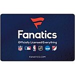 Fanatics eGift Card (NFL, NHL, MLB, NBA): $50 eGC $42.50, $100 eGC $85 &amp; More (Digital Delivery)