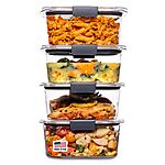 4-Pack 4.7-Cup Rubbermaid Brilliance Plastic Food Storage Containers w/ Lids $17.73 + Free S&amp;H w/ Walmart+, Prime or on $35+