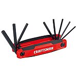 Craftsman Folding Hex Key Set (8-Key Metric or 9-Key SAE) $5 each + Free Store Pickup