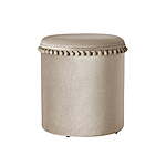 15&quot; Kvell Velvet Upholstery Pom Pom Storage Ottoman (4 Colors) $24.88 + Free S&amp;H w/ Walmart+ or on $35+
