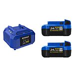 2-Pack Kobalt 24V 4Ah Battery + Charger + Choice of Bonus Tool  $129 + Free Shipping