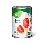 Prime Members: 15-Oz Amazon Fresh Tomato Sauce: 4 Cans for $2.42 ($0.60 each) w/ S&amp;S + Free Shipping