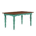 The Pioneer Woman Dining Table w/ Solid Wood Frame (Teal or White) $188 + Free Shipping