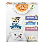 12-Pack 1.4-Oz Purina Fancy Feast Lickable Cat Food Broth Collection (Variety Pack)  $8.69 w/ S&amp;S + Free Shipping w/ Prime or on $35+