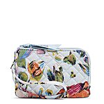 Prime Members: Vera Bradley Women's Cotton Double Zip ID Case Wallet w/ RFID Protection (Sea Air Floral) $11.04 &amp; More + Free Shipping