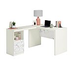 Sauder Hudson Court Contemporary L-Shaped Desk (Pearl Oak Finish) $71.25 + Free Shipping
